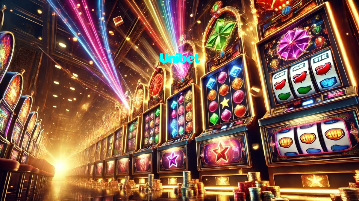 Unibet casino presented on mobile device in Pakistan with slots and live games